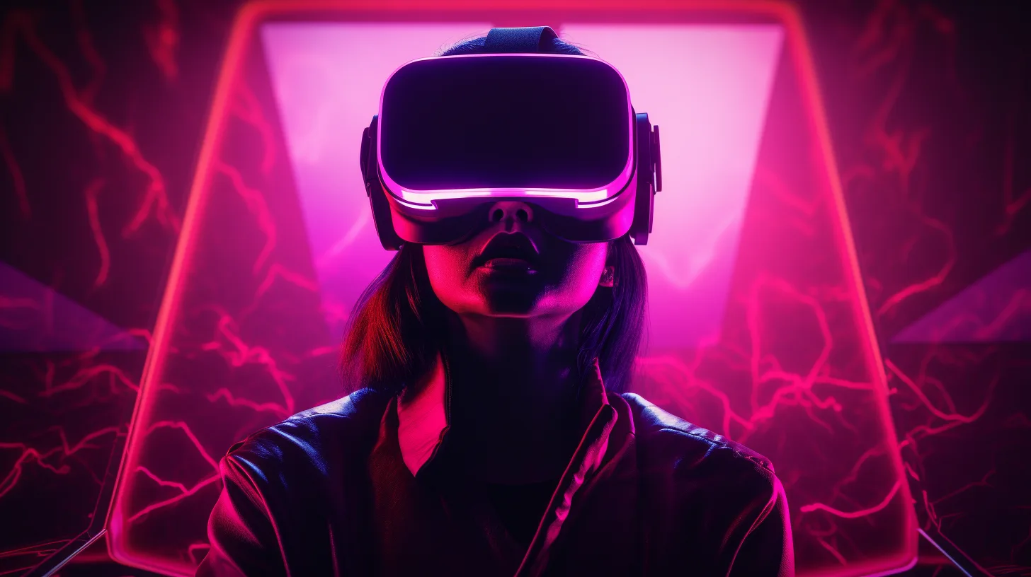 Free-roam VR lab at Dark Slope Studios with tracking truss, backpack PCs and haptic gear staged for a session